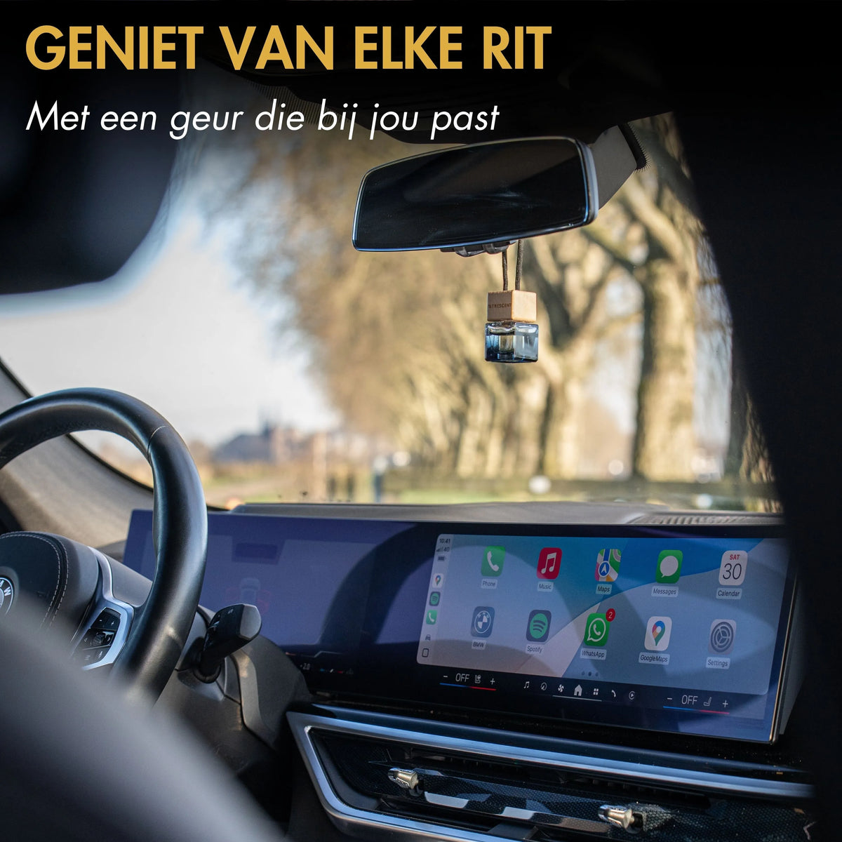 Stijlvolle auto parfum in bmw